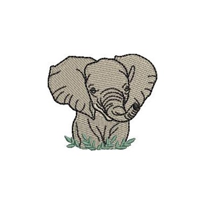 Matriz de matriz Matriz De Bordado Elefante Safari 2