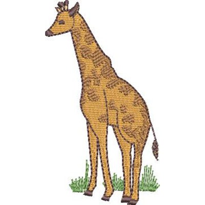 Matriz de matriz Matriz De Bordado Girafa Safari