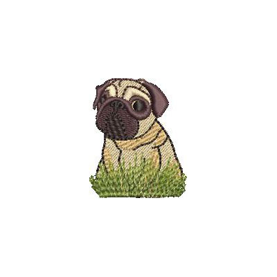 Matriz de matriz Matriz De Bordado Pug