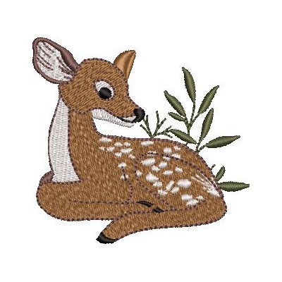 Matriz de matriz Matriz De Bordado Cervo Deitado 3