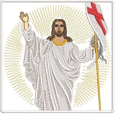 Matriz de matriz Matriz De Bordado Conjunto De  Alfaia Jesus Ressuscitado 206