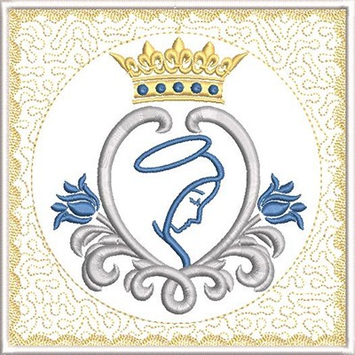 Matriz de matriz Matriz De Bordado Conjunto De Alfaias Nossa Senhora 214