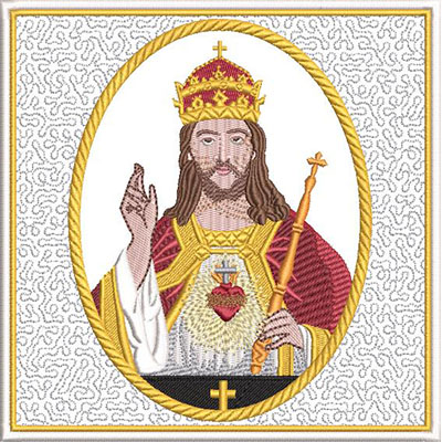 Matriz de matriz Matriz De Bordado Conjunto De Alfaias Cristo Rei 515