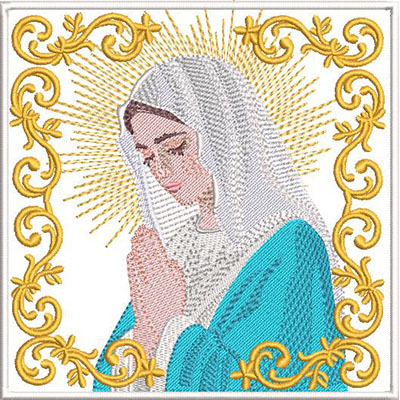 Matriz de matriz Matriz De Bordado Conjunto De Alfaias Nossa Senhora 561