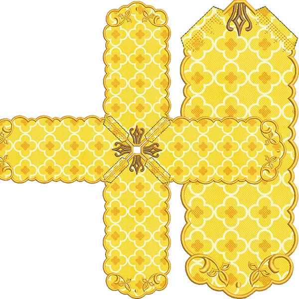 Matriz de matriz Matriz De Bordado Conjunto Véu De Cibório Para Personalizar 1