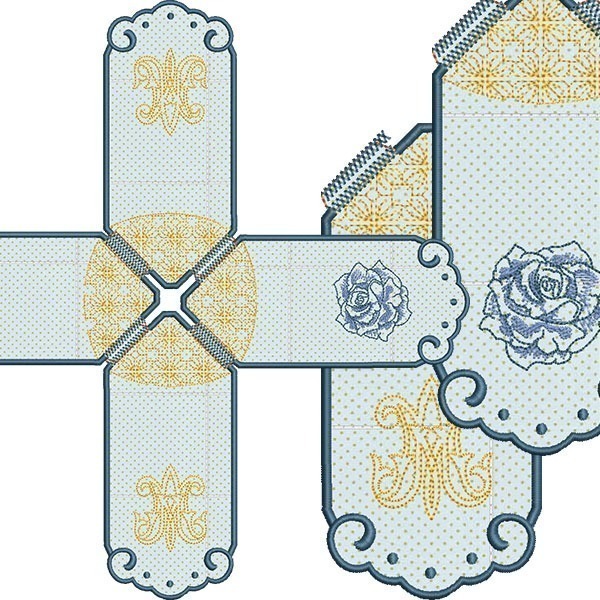 Matriz de matriz Matriz De Bordado Conjunto Véu De Cibório Mariano 9