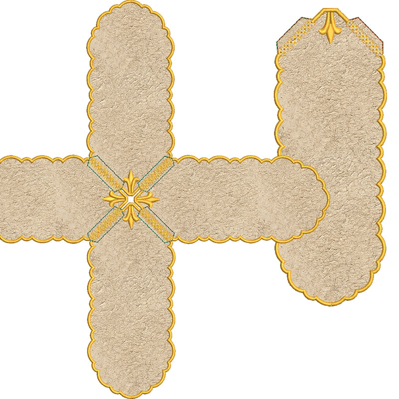 Matriz de matriz Matriz De Bordado Conjunto Véu De Cibório Para Personalizar 2