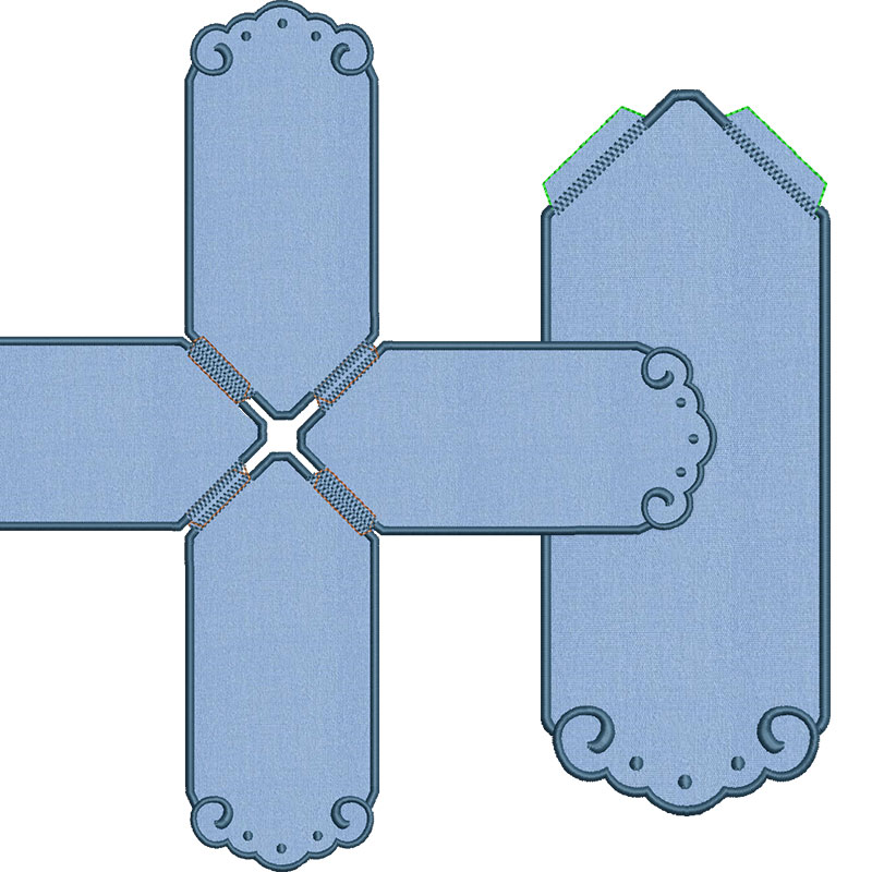 Matriz de matriz Matriz De Bordado Conjunto Véu De Cibório Para Personalizar 3