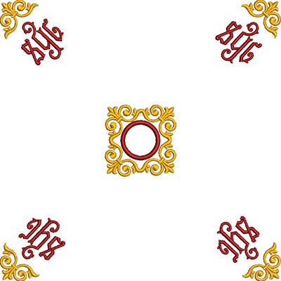 Matriz de matriz Matriz De Bordado Conjunto Para Véu De Âmbula Jhs