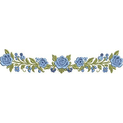 Matriz de matriz Matriz De Bordado Arco De Rosas 24 Cm Para Barrado Floral