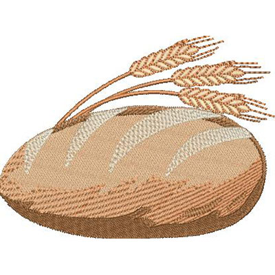 Matriz de matriz Matriz De Bordado Pão Com Trigos