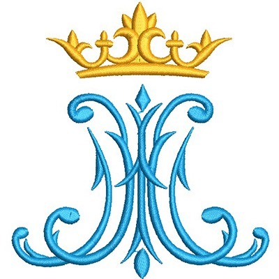 Matriz de matriz Matriz De Bordado Simbolo Mariano 19