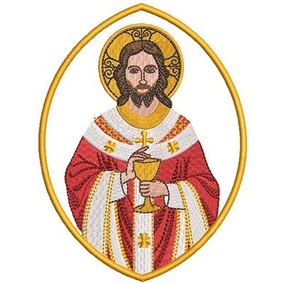 Matriz de matriz Matriz De Bordado Jesus Com Cálice 2