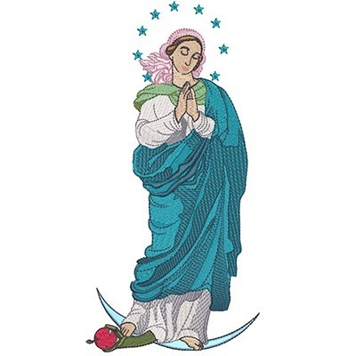 Matriz de matriz Matriz De Bordado Virgem Maria