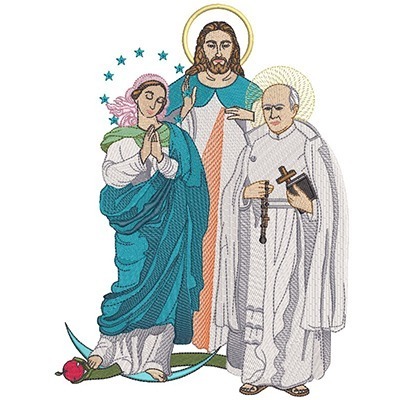 Matriz de matriz Matriz De Bordado Jesus Maria E Santo Estanislau
