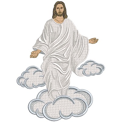 Matriz de matriz Matriz De Bordado Jesus Ressuscitado 25 Cm