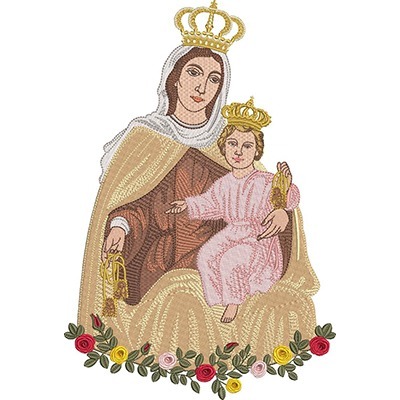 Matriz de matriz Matriz De Bordado Nossa Senhora Do Carmo 30 Cm