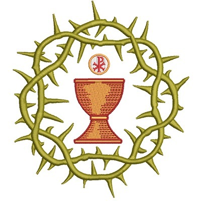 Matriz de matriz Matriz De Bordado Coroa De Espinho Com Cálice