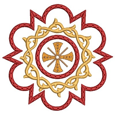 Matriz de matriz Matriz De Bordado Moldura Coroa De Espinhos