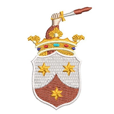 Matriz de matriz Matriz De Bordado Escudo Carmelitas 7 Cm