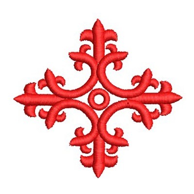 Matriz de matriz Matriz De Bordado Cruz Decorada 155