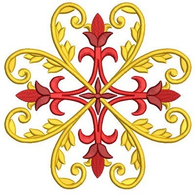 Matriz de matriz Matriz De Bordado Cruz Decorada 162