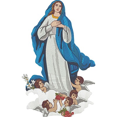 Matriz de matriz Matriz De Bordado Nossa Senhora Imaculada Conceição 31 Cm