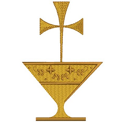 Matriz de matriz Matriz De Bordado Cálice Com Cruz