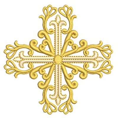 Matriz de matriz Matriz De Bordado Cruz Decorada 148