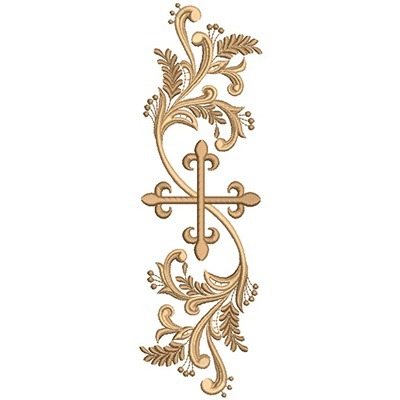 Matriz de matriz Matriz De Bordado Arabesco De 28 Cm Com Cruz