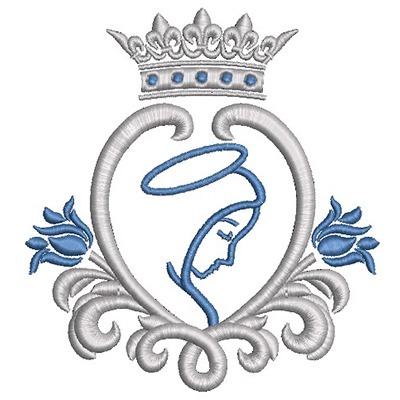 Matriz de matriz Matriz De Bordado Escudo De Maria