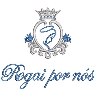 Matriz de matriz Matriz De Bordado Escudo De Maria Rogai Por Nós