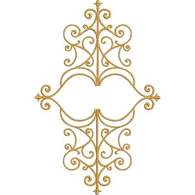 Matriz de matriz Matriz De Bordado Moldura Arabesco Decorado Com 30 Cm