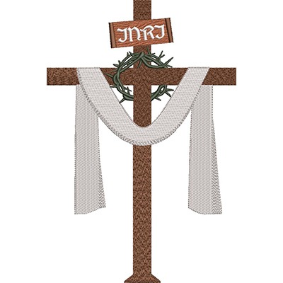 Matriz de matriz Matriz De Bordado Cruz Ecumênica 28 Cm
