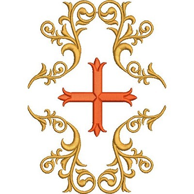 Matriz de matriz Matriz De Bordado Cruz Decorada 155