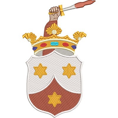 Matriz de matriz Matriz De Bordado Escudo Carmelitas 20 Cm
