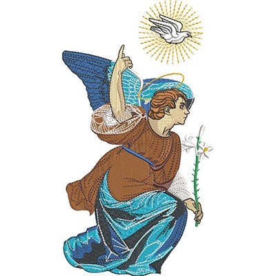 Matriz de matriz Matriz De Bordado Anjo Gabriel