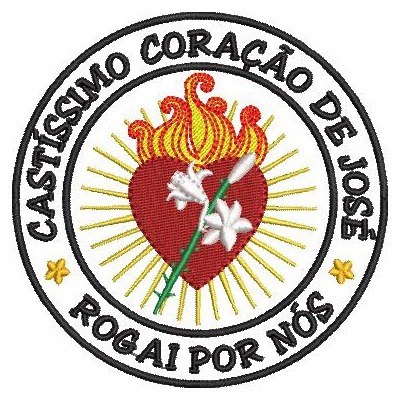 Matriz de matriz Matriz De Bordado Castíssimo Coração De José Patch