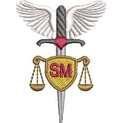 Matriz de matriz Matriz De Bordado Escudo São Miguel Arcanjo