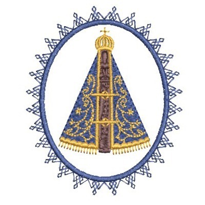 Matriz de matriz Matriz De Bordado Medalha Nossa Senhora Aparecida 4