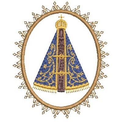 Matriz de matriz Matriz De Bordado Medalha Nossa Senhora Aparecida 5