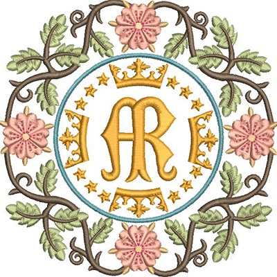 Matriz de matriz Matriz De Bordado Floral Mariano 2