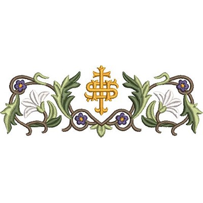 Matriz de matriz Matriz De Bordado Arabesco De Lírios E Ihs