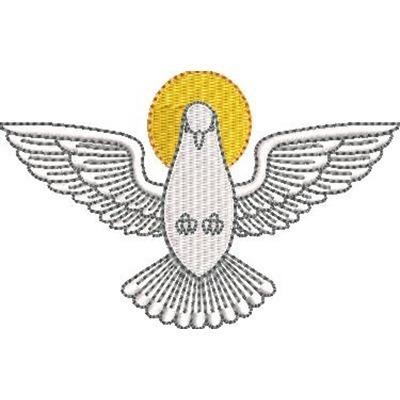Matriz de matriz Matriz De Bordado Divino Espírito Santo 10 Cm