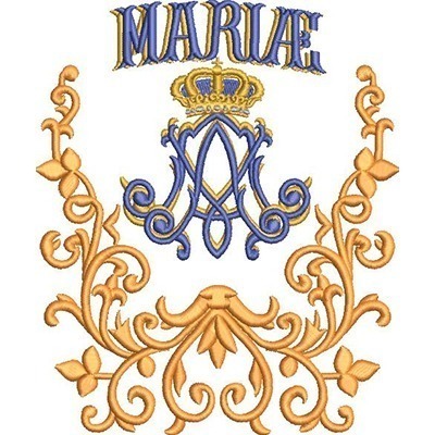 Matriz de matriz Matriz De Bordado Mariae Na Moldura