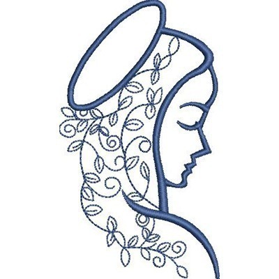 Matriz de matriz Matriz De Bordado Perfil De Maria 1