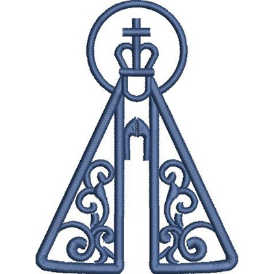 Matriz de matriz Matriz De Bordado Nossa Senhora Aparecida 12 Cm