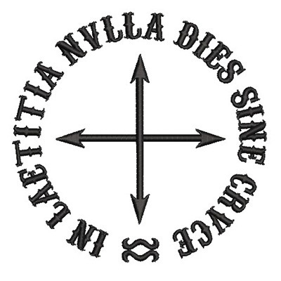 Matriz de matriz Matriz De Bordado Opus Dei In Laetitia Nulla Dies Sine Cruce