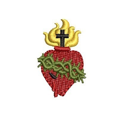 Matriz de matriz Matriz De Bordado Mini Sagrado Coração De Jesus 2