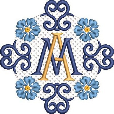 Matriz de matriz Matriz De Bordado Arabescos Marianos 7